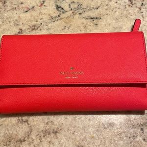 Kate spade red wallet
